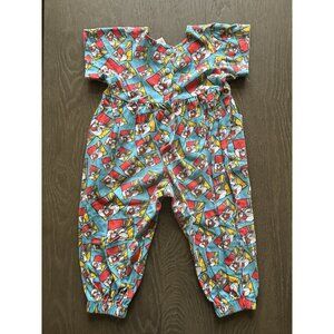 VTG 1992 Baby Looney Tunes Bugs Bunny One Piece Romper 4T WB Outfit Jungle Rags